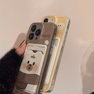 Dành Cho IPhone 17 16 15 14 13 12 11 Pro Max X XR XS Max 7 8 Plus Dễ thương Cub thẻ trường hợp điện thoại