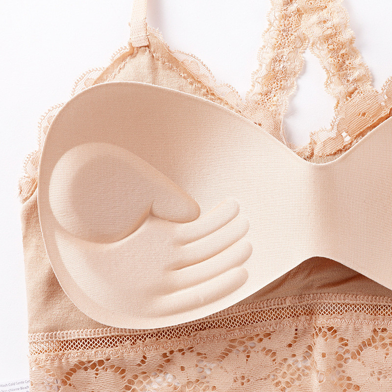 Áo Ngực Ren Push-Up Siêu Mỏng, Chống Rò Rỉ, Thoải Mái với Cốc 3/4