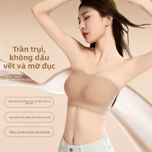 Áo lót chống tụt đệm mỏng su nước mềm mát bra không dây không tụt BR2382