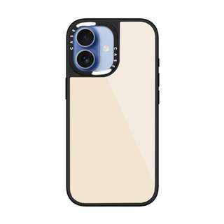CASECASE X Màu Trơn Màu Be Ốp Lưng Kính Hút Từ Tính Chống Trầy Xước Cho IPhone 17 Air 16 15 14 Pro Max Plus Ốp Lưng Cứng Có Hộp Khắc Logo
