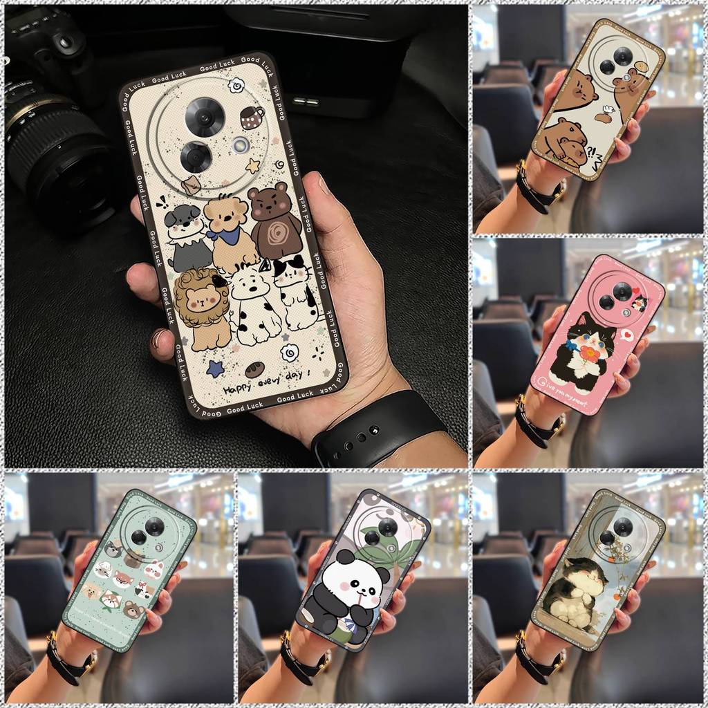Ốp Điện Thoại Meizu Lucky08 Silicon TPU Mềm Họa Tiết Graffiti Hoạt Hình Động Vật Dễ Thương, Bền Bọc Toàn Bộ, Chống Sốc, Chống Bụi Bẩn, Bảo Vệ