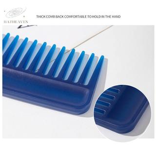 [hatheaven] Lược chải răng rộng chịu nhiệt răng lớn chống rối Lược làm tóc nhiều màu Lược phẳng Dụng cụ tạo kiểu tóc đẹp