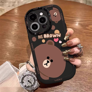 Ốp lưng IPhone 17 16 15 14 13 12 11 Pro Max XRXSMax 78 Plus Dễ thương Cartoon Cub trường hợp điện thoại