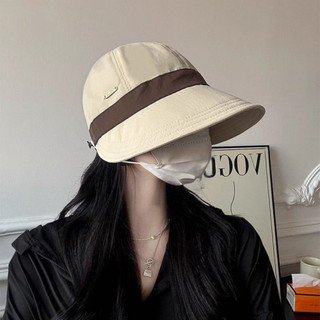 Mũ Chống Nắng Chống 99% Tia UV Phối Viền Thời Trang, Mũ Bukcet Nữ Vành Rộng Vải Cotton Cao Cấp