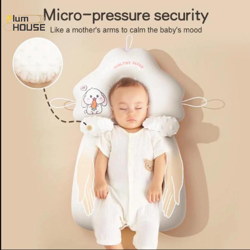 PlumHOUSE Gối Cho Bé Trẻ Sơ Sinh Gối Định Hình Đầu Gối Cho Bé Ngăn Ngừa Đầu Phẳng Gối Tiện Dụng VN