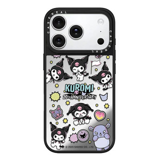 Ốp điện thoại gương chất lượng cao CASENEAL Graffiti Kuromi Thích hợp cho iPhone 17ProMax 17pro 17 air 16promax 16 15promax 15 14promax 13 13promax Ốp cứng chống rơi thời trang