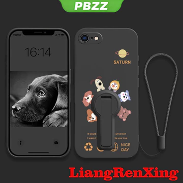 FOR ốp lưng Ốp lưng cho iPhone 5S iPhone 5 iPhone 6 iPhone 6S iPhone 6 Plus Ốp lưng điện thoại Ốp lưng silicon lỏng chống sốc thiết kế mới thẩm mỹ với người giữ cuộc họp động vật ytdwxz01