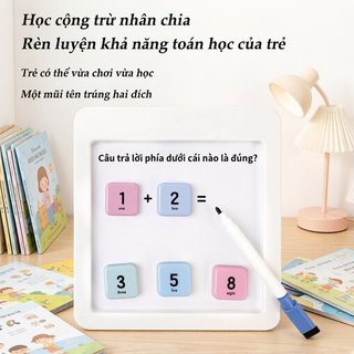 Bảng từ tính trượt số 2 mặt – Dạy số 1-35, nhựa an toàn – Rèn luyện tư duy logic – Đồ chơi giáo dục thông minh