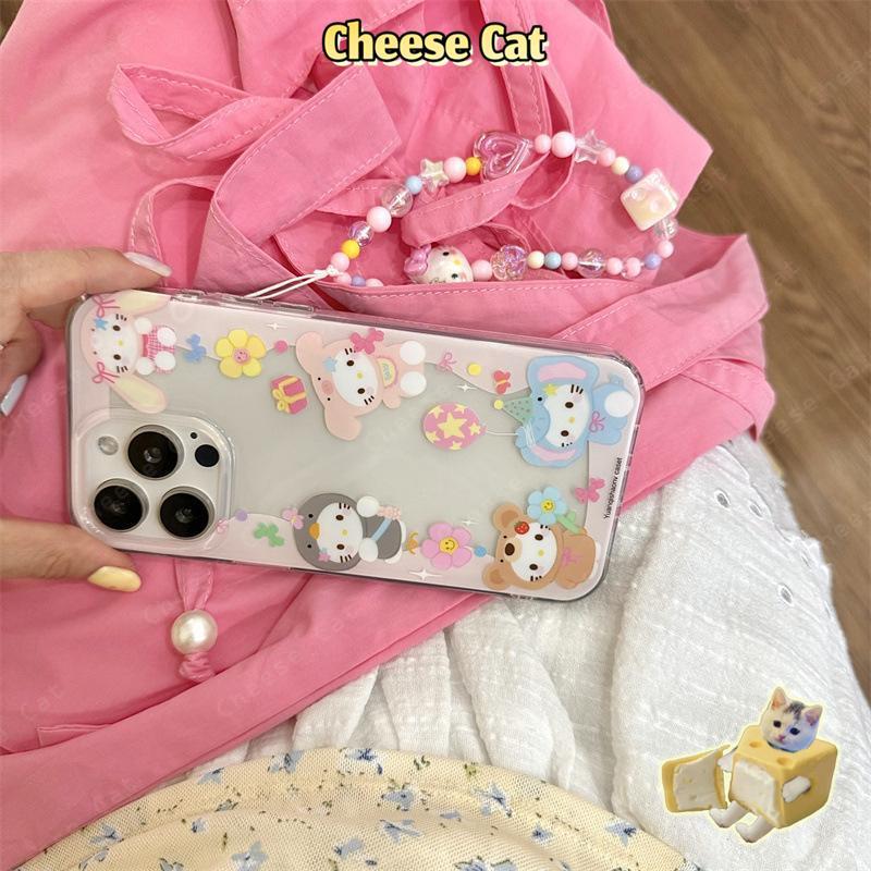 mặc đồ xuyên thấu Kitty Ốp điện thoại di động tương thích với iPhone 11 12 13 14 15 16 17 Pro Max 6 8 7 Plus XR Xs Max