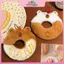 MYPANDA Dễ Thương Hình Donut Capybara Squea Sang Trọng Móc Khóa Capibara Đồ Chơi Sang Trọng Treo Túi Trang Trí Trang Trí Mặt Dây Chuyền Phụ Kiện Quà Tặng.