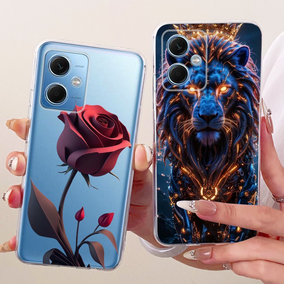 Dành Cho Redmi Note 12 5G Trung Quốc Ốp Lưng Trong Suốt Thẩm Mỹ Sang Trọng Mèo Dễ Thương Thời Trang Bướm Vỏ Sơn Ngộ nghĩnh 22101317C