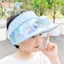 Mũ chống nắng trẻ em có quạt Vành rộng Mũ bảo vệ tia cực tím Di động Quạt làm mát Mũ du lịch ngoài trời Sử dụng