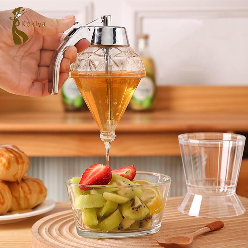 Bình mật ong có bình đựng gia vị đứng Hộp đựng mật ong cho gia vị đường