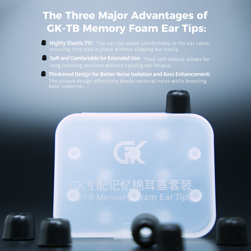 GK-TB Miếng Đệm Bọt Nút Tai Nghe Nhét Tai Cho GK Streak KUNTEN