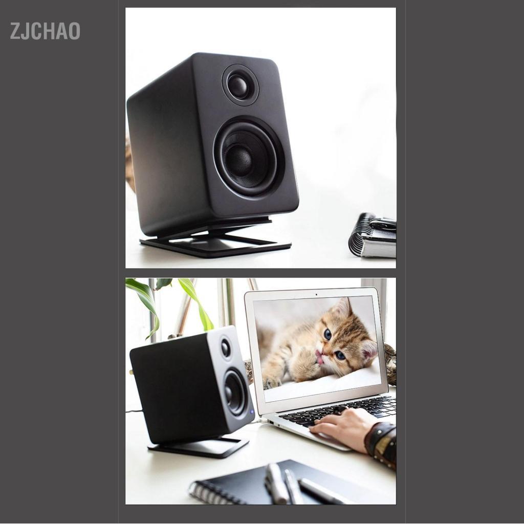 Zjchao EBTOOLS 2 Chân Loa Để Bàn Công suất tải 22lb 16 Góc nghiêng Nâng hợp kim nhôm với miếng đệm chống rung cho hầu hết các loa PC trên giá sách