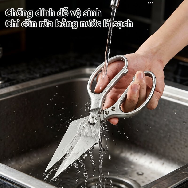 Kéo nhà bếp đa chức năng hợp kim nhôm sắc bền chống trượt dễ dùng cho gia đình cắt thịt hải sản