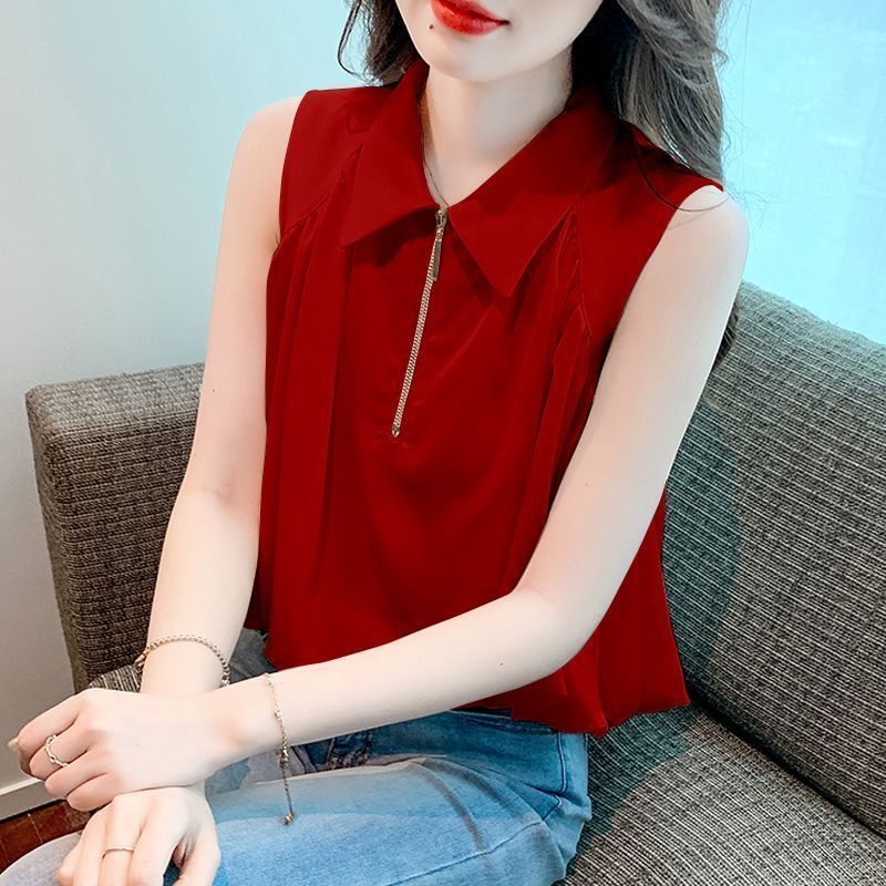 Áo sơ mi voan nữ mùa hè, phong cách Pháp, giản dị và thời thượng