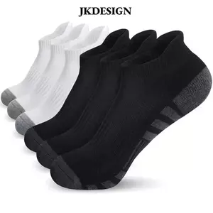 JKDESIGN Tất Thể Thao 5 Đôi - Đệm Thoáng Khí Nhẹ, Chống Ẩm, Cắt Thấp