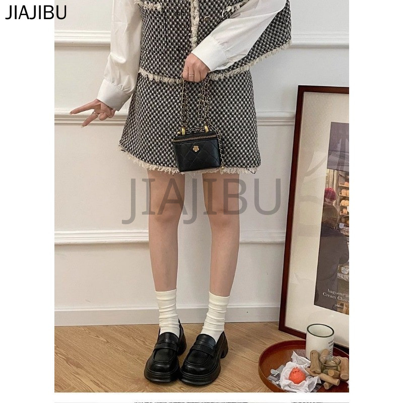 Size 34-45 Giày Da JK Kiểu Anh, Mũi Tròn, Đế Dày, Chống Trơn Trượt, Màu Đen Mờ, Chất Liệu Da Cao Gót, Thích Hợp Đi Học. 44 Giày Lười Kiểu Lolita Nhật Bản Cổ Điển Cỡ Lớn Dành Cho Phụ Nữ Và Bé Gái 43 Korean Fashion Patent Leather Mary Jane Shoes 42