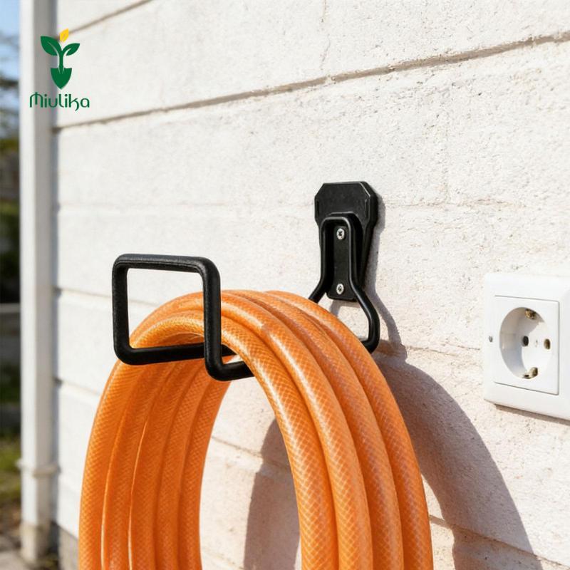 Miulika Vườn Vòi Giữ Tổ Chức Thép Carbon Dễ Dàng Lắp Đặt Chắc Chắn Móc Treo Vòi Móc Ống Cuộn Móc Cho Sân Vườn Ngoài Trời Nhà Để Xe