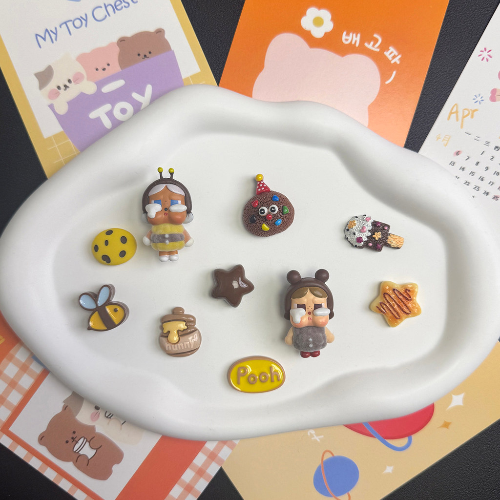 Phụ Kiện Khóa Giày Cao Cấp Có Thể Tháo Rời Cho Crocs, Gấu Ong, Hoa, Bong Bóng, Mart, Busch, Zhibixing