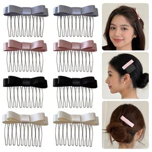 Kẹp tóc chống trơn trượt hoàn thiện kiểu nổ với lược chải tích hợp - Phụ kiện tóc tiện lợi