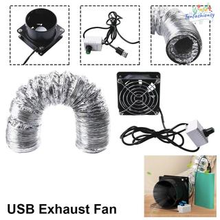 ITRUMPET 1 Cái Hút Khói, Quạt Hút USB Mini Đơn Giản Tốc Độ Có Thể Điều Chỉnh, Có Ống Ống Thông Gió Không Khí Máy Thổi Khí Phòng Tắm Nhà Bếp Công Nghiệp