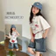 Quần Short Denim Thời Trang Bé Gái Mùa Hè 2026 Phong Cách Mới Trẻ Em In Hình Hoạt Hình Quần Thường Ngày