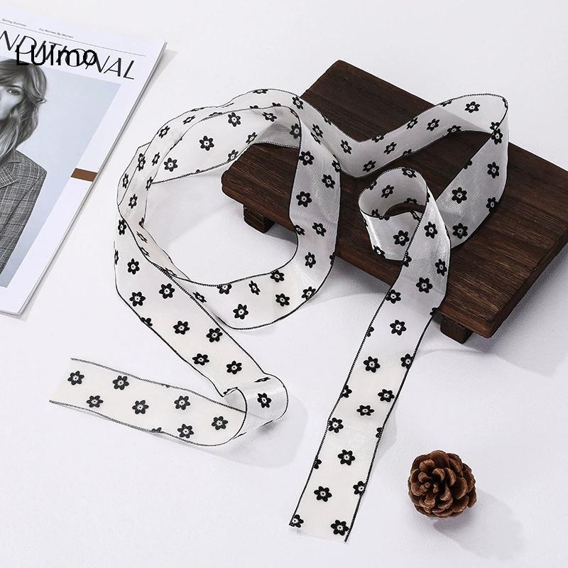 Đồng hồ thời trang LUImo cho nữ, màu trơn, túi lụa và chocker hoa ren