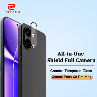 Lereach Camera Phim Cho Poco X8 Pro Max Poco X8 Pro Camera Kính Cường Lực Định Vị Chính Xác Phim Thủy Tinh