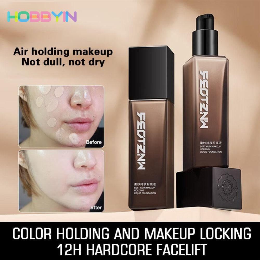 Kem nền dạng lỏng HOBBYIN, Kem nền che phủ toàn diện chống thấm nước, Kem che khuyết điểm nền kiểm soát dầu tự nhiên nhẹ