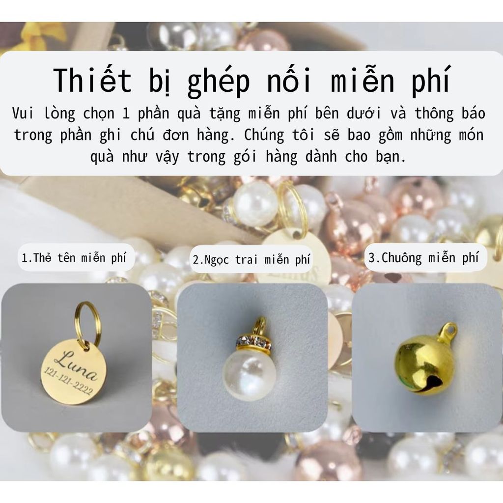 Vòng cổ thú cưng tùy chỉnh tên, Tweed Farbric, thẻ khắc tên, bộ cổ và dây xích kèm thẻ miễn phí