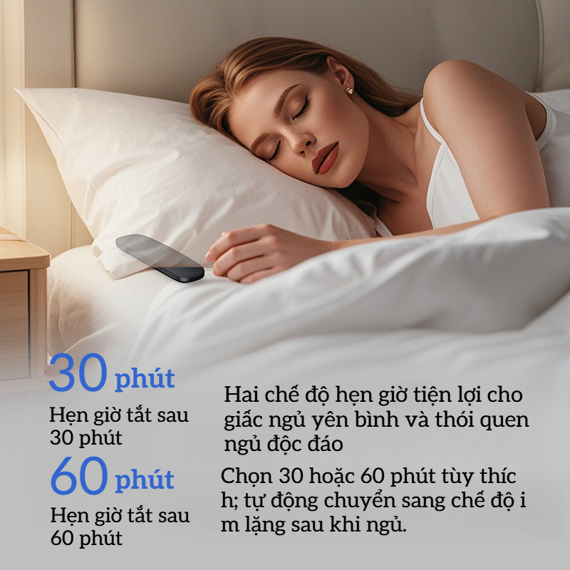 Loa Ngủ Dẫn Truyền Xương Cao Cấp - Âm Thanh Riêng Tư Dưới Gối,  Pin Bền, Bạn Đồng Hành Hoàn Hảo Cho Giấc Ngủ Ngon