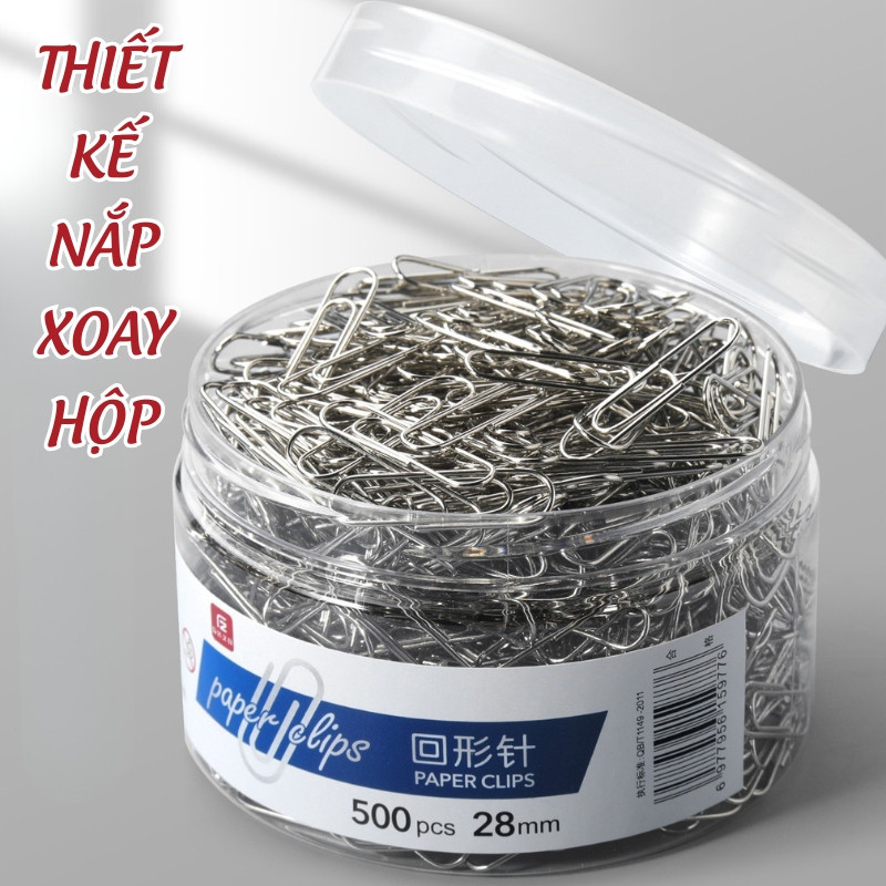 Ghim Kẹp Giấy Kim Loại 100/200 Cái - Ghim Kẹp Vòng Mini Đa Năng, Văn Phòng Phẩm Chất Lượng Cho Công Việc Hiệu Quả