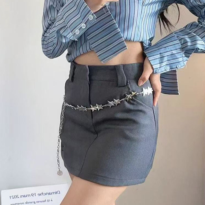Dây Xích Kim Loại Retro Cho Quần Eo, Trang Trí Bằng Bạc Mỏng Phù Hợp Cinch Eo Đầm