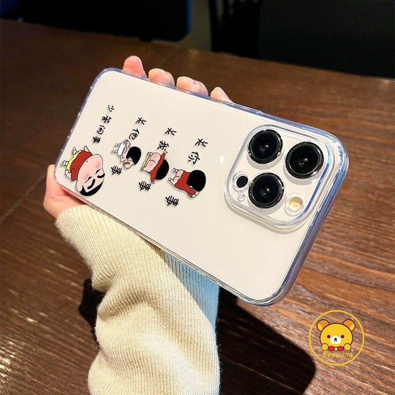 Vỏ Crayon Shin-chan Cho Poco X8 M8 F8 X7 Pro F7 Ultra Pro M7 Plus F6 M6 X6 Pro M5 M5S M4 Pro X5 X4 X3 GT NFC Pro M3 Pro X2 4G 5G Vỏ Hoạt Hình Dễ Thương Trong Suốt Mềm Mại Ốp điện thoại