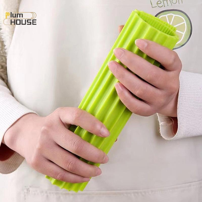 PlumHOUSE Thảm silicon cán tre giả, chống dính, bền, tái sử dụng, dùng làm sushi cuộn