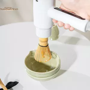 TRTR Điện Matcha Đánh Bóng Thiết Bị Không Dây Di Động Quily Matcha Bàn Chải Cầm Tay Matcha Khuấy Uống Trộn Cà Phê Dụng Cụ Làm Trà VN