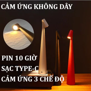 Đèn bàn LED cảm ứng thiết kế Minimalism, Đèn học tập có thể sạc lại,đèn đọc sách trang trí bàn làm việc phòng ngủ