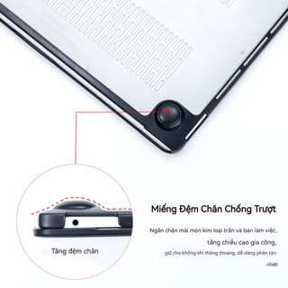 Ốp Macbook Air Pro NEO M5 M4 Lưng Cứng Linh Hoạt Cho M3 M2 M1 13 / 14 / 15 / 16 Inch 2020-2025 Vỏ Bàn Phím Miễn Phí