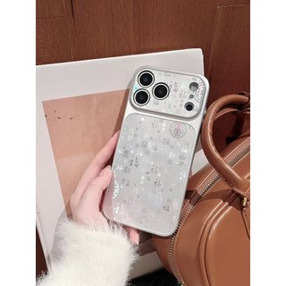 Bạc Làm Giàu Phước Lành Toàn Ống Kính Bảo Vệ Ốp Lưng Điện Thoại iPhone 17Promax 17pro 13 14 15 16 Pro Max Chống Sốc Nam Nữ Vỏ Di Động