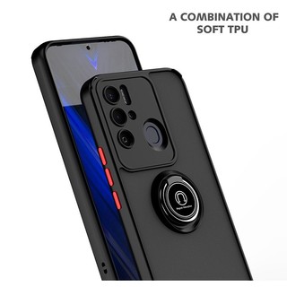 Vỏ Cho Tecno Pova Neo LE6 LE6h / Neo 2 LG6n Vỏ Mờ Mờ Có Giá Đỡ Vòng Xoay Ốp Lưng TPU Chống Sốc