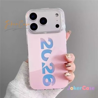 Ốp Lưng Cho IPhone 15 13 11 16 17 14 12 Pro Max 17AIR 15 7 8 Plus X XR Max Bìa mềm trong suốt năm mới đơn giản 2026