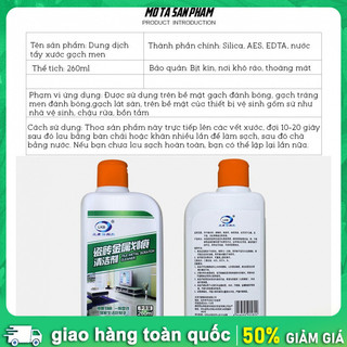 Khắc tinh vết xước sàn gạch 260ml Dung Dịch Xoá, Sàn Gạch, Làm Sạch Vết Xước, Tẩy Cực Mạnh