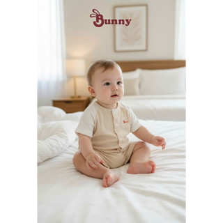 Bộ cộc tăm lụa Hàn mềm mịn tay raglan phối màu xinh xắn cho bé 0-12 tháng-3-10Kg