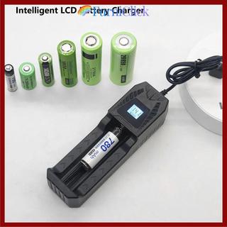 Bộ sạc pin Lithium FURNICLICK 18650, sạc nhanh USB, đế sạc pin LCD 1/2 khe đa năng