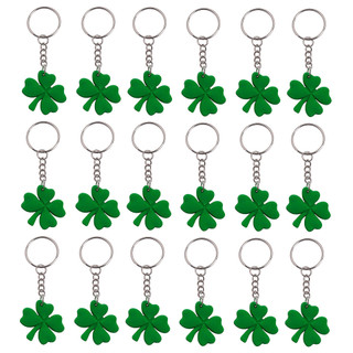 18pcs Cute Lucky clover Keychains women Fashionable decoration Wallet bag Accessories Keyring Clover， Holiday Party  S