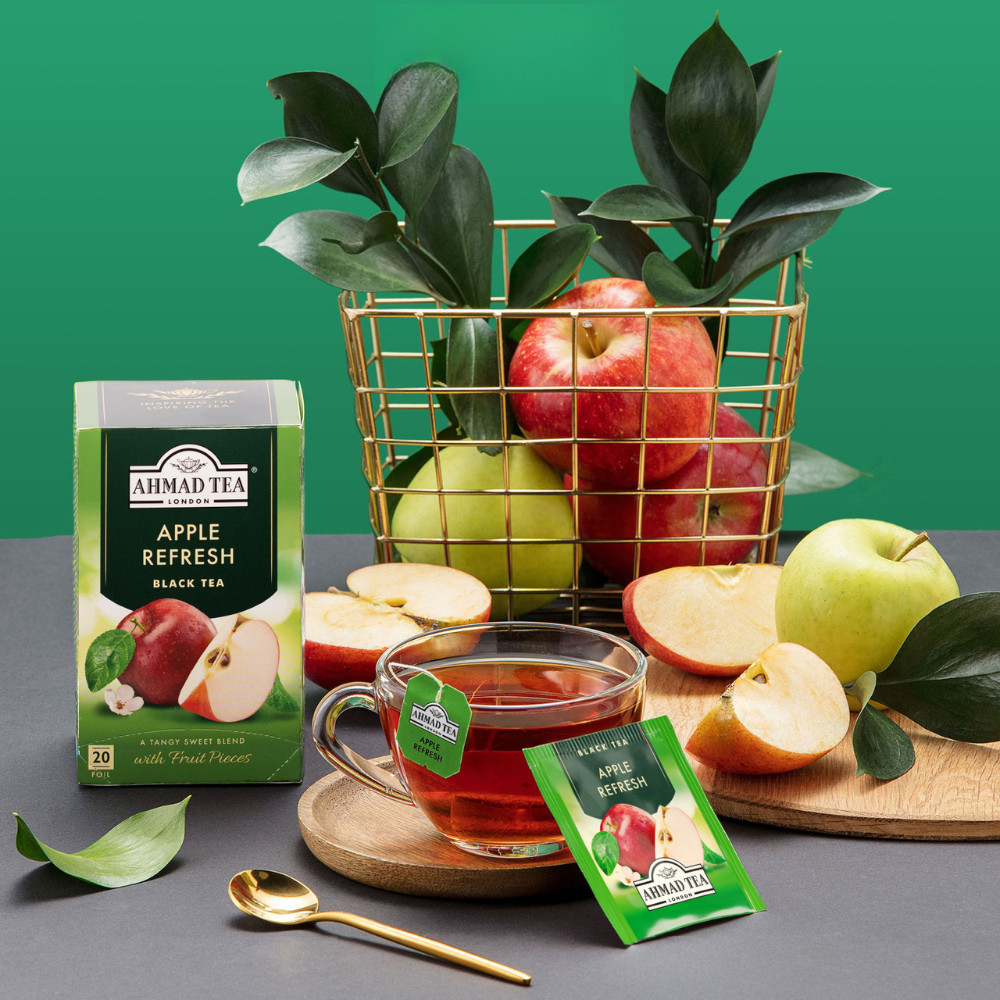 Trà Hương Táo AHMAD Apple Hộp 40g Túi Lọc Có Bao Thiếc 20 Túi Trà Ceylon Hòa Quyện Táo Đỏ Dễ Uống