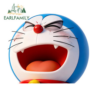 EARLFAMILY Devil Doremon Peeker 3D Xe Ô Tô Dán Xe Máy Ván Trượt Vali Kính Chắn Gió Mũ Bảo Hiểm JDM Vinyl Decal Vui Nhộn Trang Trí Chống Trầy Xước
