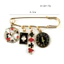 Alice Ở Xứ Sở Thần Tiên Đồng Hồ Poker Thổ Cẩm Hoạt Hình Dễ Thương Pin Chống Ánh Sáng Ra Khóa Phụ Kiện Nữ Quà Tặng Sinh Nhật